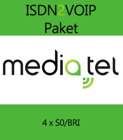 media.tel ISDN2VOIP Paket - 4 x S0/BRI